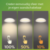 Philips Pebblo plafondlamp | Ultra Efficient | SceneSwitch | 2700K | Ø 32 cm | Wit/Goud | 10W  LPH03740 - 4