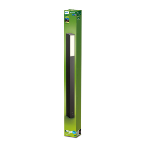 Philips Philps MyGarden sokkellamp 77 cm | Stratosphere | 2700K | Ultra Efficient | IP44 | 3.8W | Antraciet  LPH03516 - 2