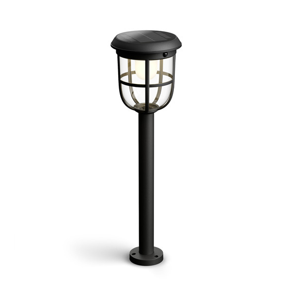 Philips Philps MyGarden sokkellamp met spies 60 cm | Radii | 3000K | Ultra Efficient | IP44 | 1.3W | Zwart  LPH03555 - 1