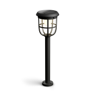 Philips Philps MyGarden sokkellamp met spies 60 cm | Radii | 3000K | Ultra Efficient | IP44 | 1.3W | Zwart  LPH03555