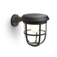 Philips Philps MyGarden wandlamp | Radii | 3000K | Ultra Efficient | IP44 | 1.3W | Zwart  LPH03556
