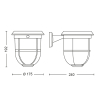 Philips Philps MyGarden wandlamp | Radii | 3000K | Ultra Efficient | IP44 | 1.3W | Zwart  LPH03556 - 3