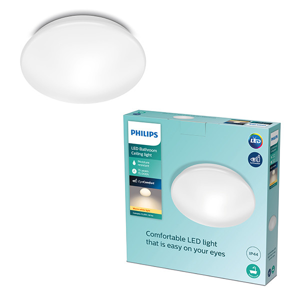 Philips Plafondlamp | Canopus | 2700K | Ø 32 cm | IP44 | Wit | 17W LPH04799 - 1