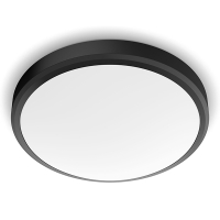 Philips Plafondlamp | Doris | 2700K | Ø 32 cm | IP44 | Zwart | 17W LPH04803