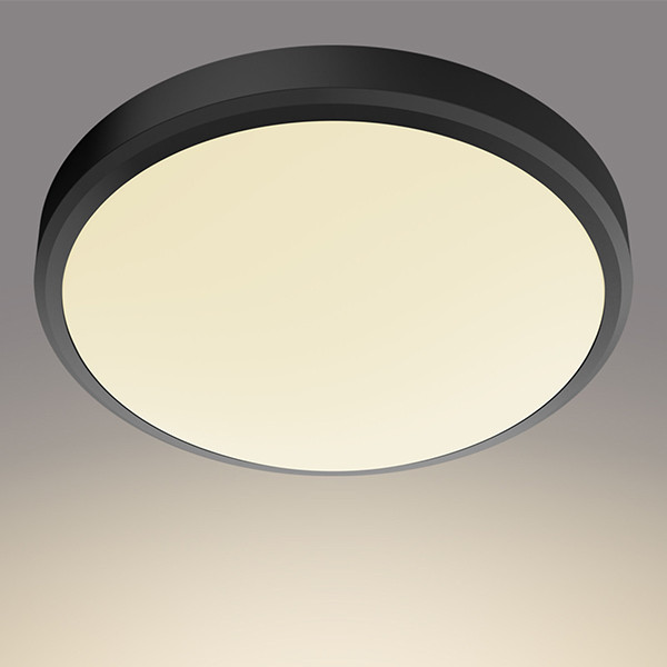 Philips Plafondlamp | Doris | 2700K | Ø 32 cm | IP44 | Zwart | 17W LPH04803 - 6