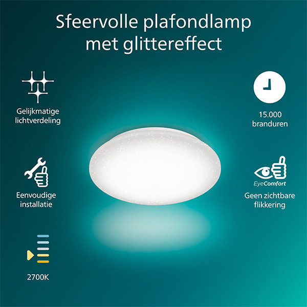 Philips Plafondlamp | Moire | 2700K | Ø 38 cm | Wit | 20W LPH04609 - 2