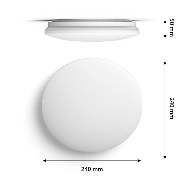 Philips Plafondlamp | Moire | 4000K | Ø 24 cm | Wit | 10W LPH04793 - 7