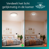 Philips Plafondlamp | Moire | Glittereffect | 2700K | Ø 24 cm | Wit | 10W LPH04605 - 3
