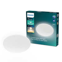 Philips Plafondlamp | Moire | Glittereffect | 2700K | Ø 42 cm | Wit | 36W LPH04611