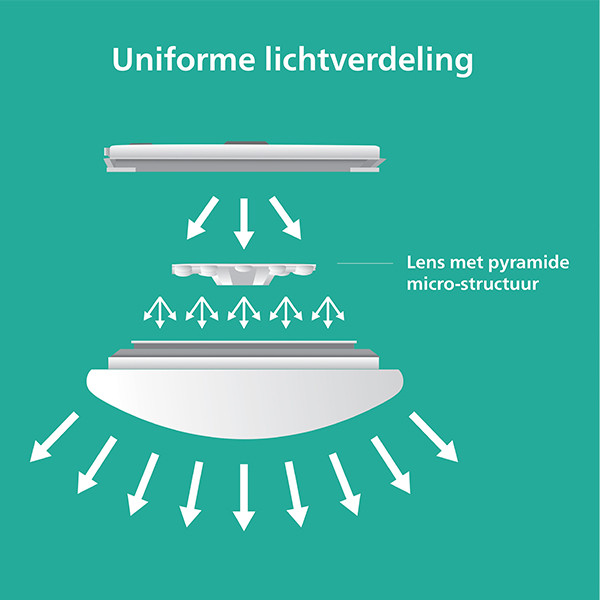 Philips Plafondlamp | Vierkant | Mauve | 2700K | 17W LPH04767 - 10