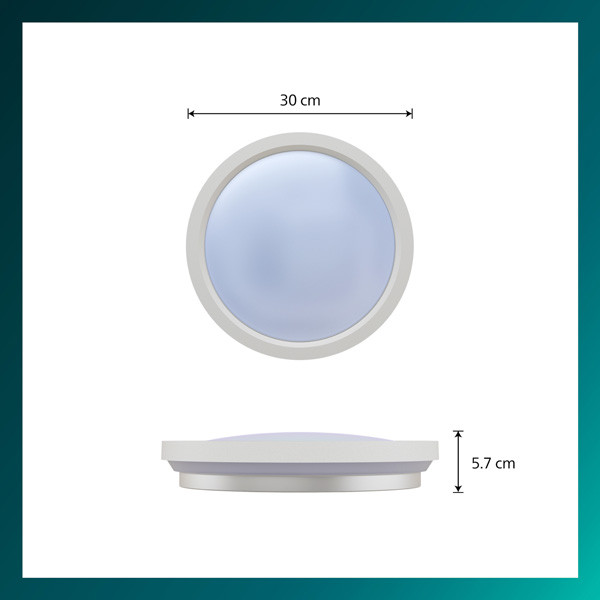 Philips  Plafondlamp met Afstandsbediening | Ø 30 cm | Rond | 2200-6500K | IP20 | Wit | 24W LPH04842 - 3