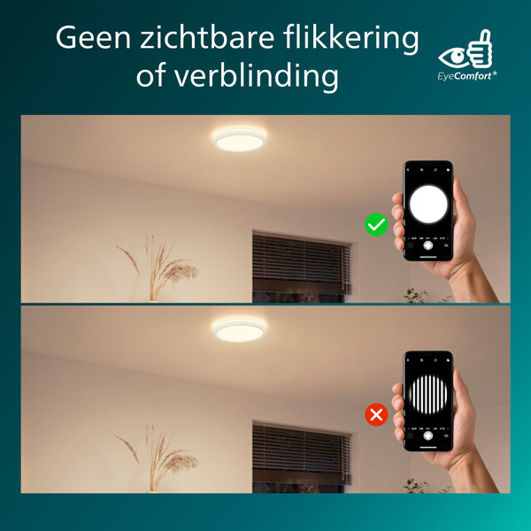 Philips  Plafondlamp met Afstandsbediening | Ø 30 cm | Rond | 2200-6500K | IP20 | Wit | 24W LPH04842 - 6