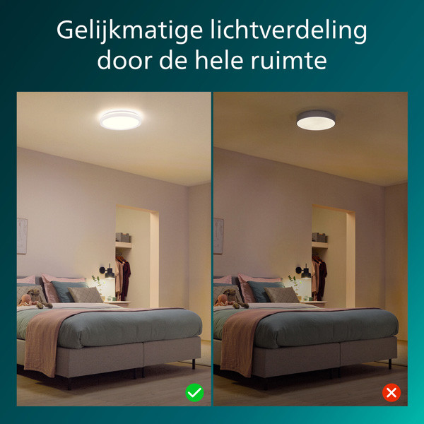 Philips  Plafondlamp met Afstandsbediening | Ø 30 cm | Rond | 2200-6500K | IP20 | Wit | 24W LPH04842 - 8