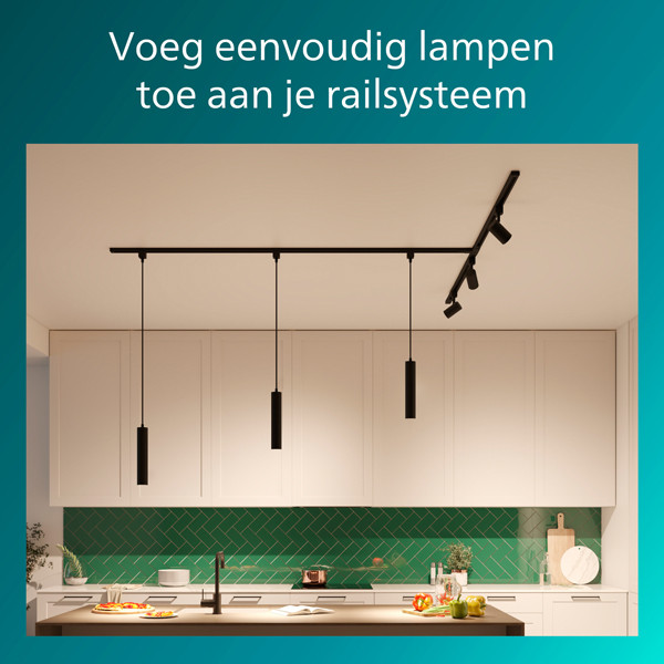 Philips Rail EasyLink | 1 meter | Zwart | Startset LPH04501 - 2