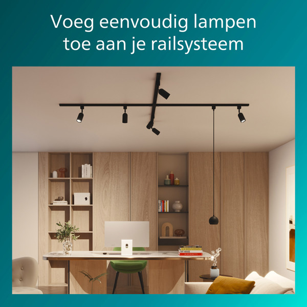 Philips Rail EasyLink | 1 meter | Zwart | Uitbreiding LPH04503 - 2