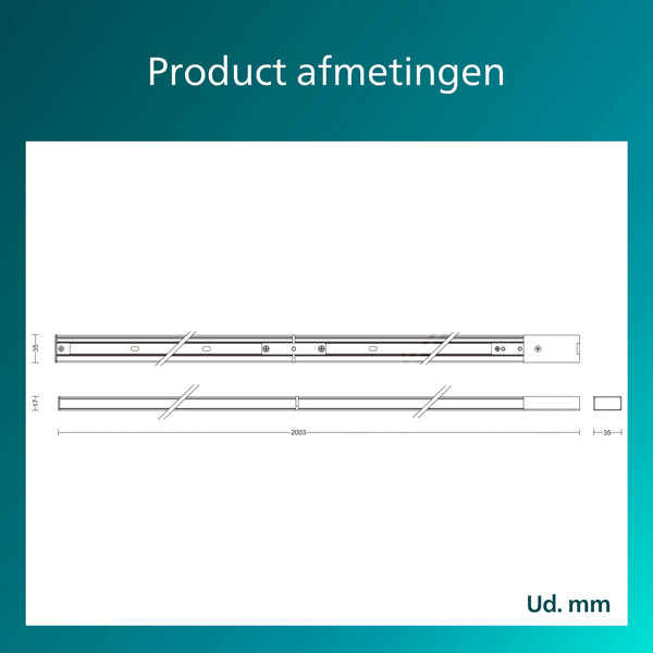 Philips Rail EasyLink | 2 meter | Wit | Uitbreiding LPH04506 - 4