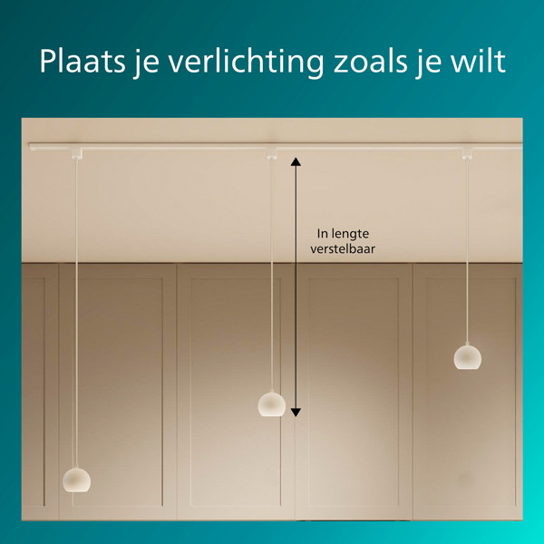 Philips Railverlichting EasyLink | Colby | Hanglamp | GU10 fitting | Wit LPH04508 - 8