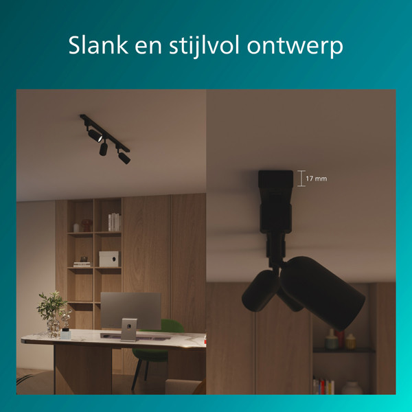 Philips Railverlichting EasyLink | Shea | Opbouwspot | GU10 fitting | Zwart LPH04521 - 6