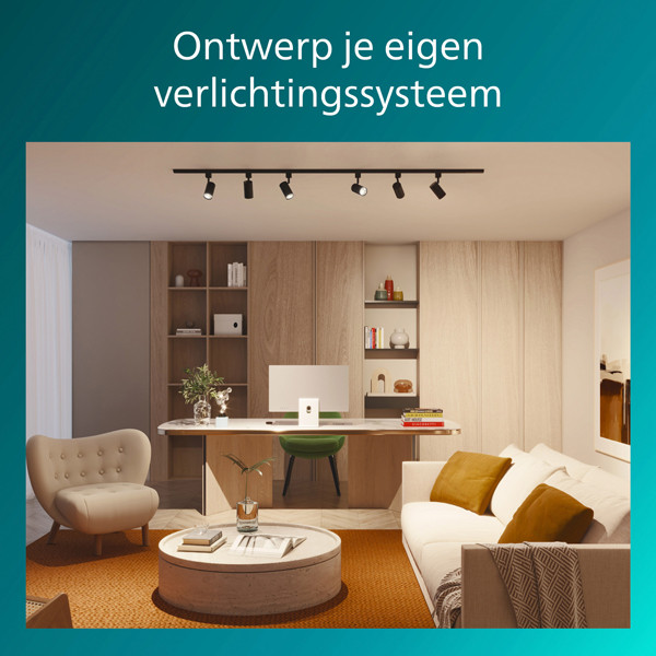 Philips Railverlichting EasyLink | Zilo | Opbouwspot | GU10 fitting | Zwart LPH04535 - 7
