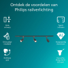 Philips Railverlichting EasyLink Starterset | Shea | 3x Opbouwspot | GU10 fitting | Zwart LPH04523 - 2