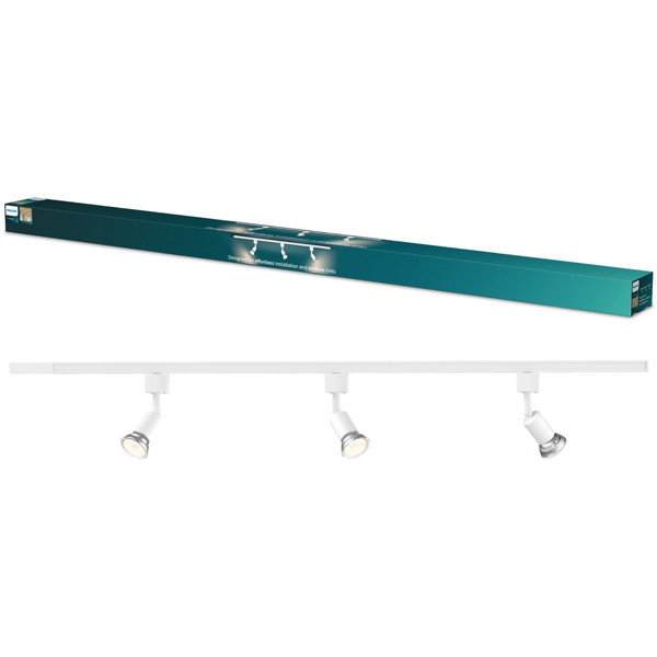 Philips Railverlichting EasyLink Starterset | Tobia | 3x Opbouwspot | GU10 fitting | Wit LPH04532 - 1