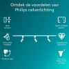 Philips Railverlichting EasyLink Starterset | Tobia | 3x Opbouwspot | GU10 fitting | Wit LPH04532 - 2