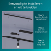 Philips Railverlichting EasyLink Starterset | Tobia | 3x Opbouwspot | GU10 fitting | Zwart LPH04531 - 4