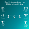 Philips Railverlichting EasyLink Starterset | Zilo | 3x Opbouwspot | GU10 fitting | Wit LPH04538 - 2