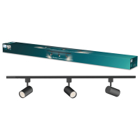 Philips Railverlichting EasyLink Starterset | Zilo | 3x Opbouwspot | GU10 fitting | Zwart LPH04537
