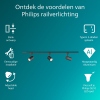 Philips Railverlichting EasyLink Starterset | Zilo | 3x Opbouwspot | GU10 fitting | Zwart LPH04537 - 2
