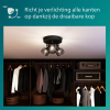 Philips Sleet plafondspot | 3x E14 | Ronde basisplaat | Rookglas  LPH03759 - 6