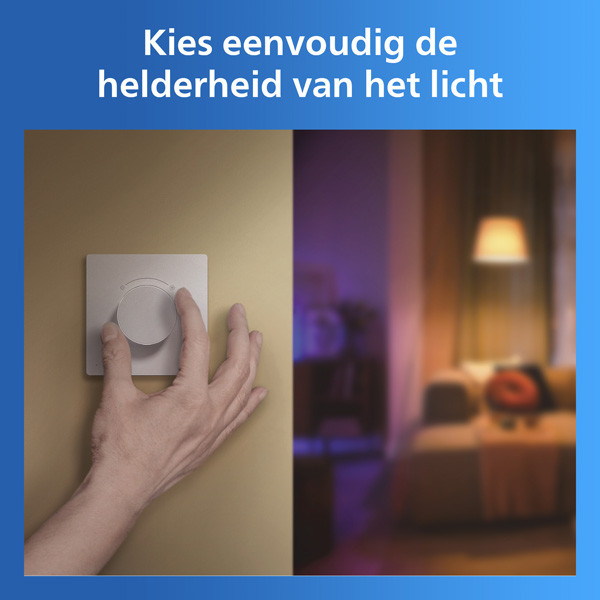Philips Smart LED Draaischakelaar | Dial Switch | WiFi | Wit LPH05095 - 3
