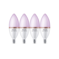 Philips Smart LED E14 led lamp | Kaars C39 | RGB + 2200-6500K | WiFi | 5W (40W) | 4 stuks LPH05086