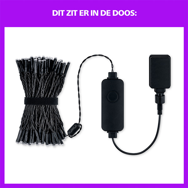 Philips Smart LED Fairy Light Lichtsnoer | 20 meter | RGBIC |  WiFi | IP44 | 15W | Zwart LPH05117 - 10