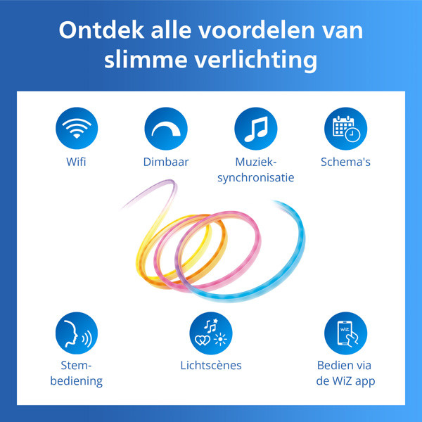 Philips Smart LED Neon Flex led strip | 10 meter | RGB + 2200-6500K | WiFi | 45W LPH05102 - 2
