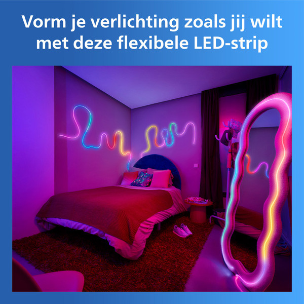Philips Smart LED Neon Flex led strip | 10 meter | RGB + 2200-6500K | WiFi | 45W LPH05102 - 3