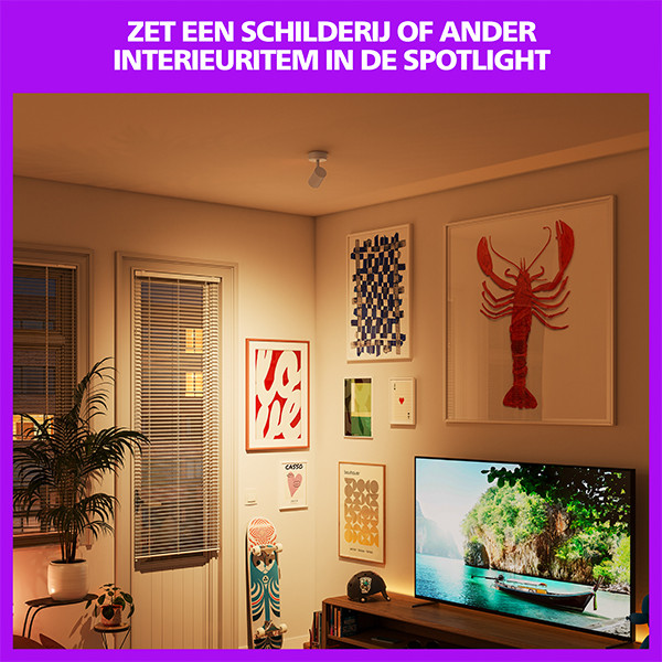 Philips Smart LED Opbouwspot GU10 | 1 spot | RGB + 2200-6500K  | Dimbaar | WiFi | 1 x 5W | Wit LPH05127 - 4