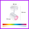 Philips Smart LED Opbouwspot GU10 | 1 spot | RGB + 2200-6500K  | Dimbaar | WiFi | 1 x 5W | Wit LPH05127 - 10