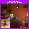 Philips Smart LED Opbouwspot GU10 | 1 spot | RGB + 2200-6500K | Dimbaar | WiFi | 5W | Zwart LPH05123 - 3