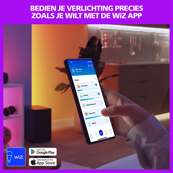 Philips Smart LED Opbouwspot GU10 | 2 spots | RGB + 2200-6500K | Dimbaar | WiFi | 2 x 5W | Wit LPH05128 - 9