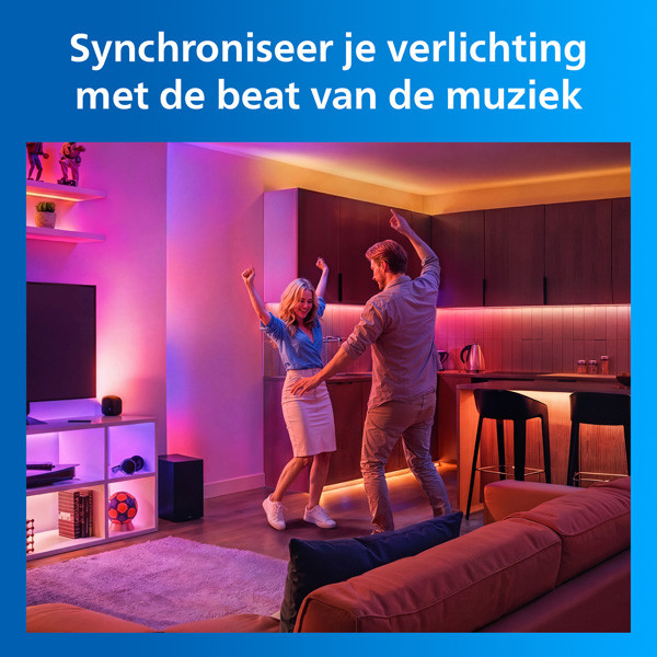 Philips Smart LED Squire Lite tafellamp | RGB + 2200-6500K | Zwart | WiFi | 9W LPH05107 - 6