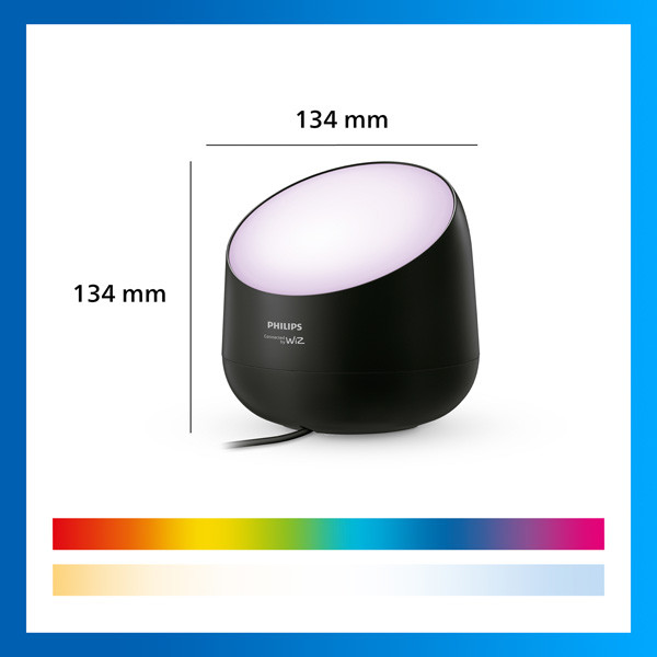 Philips Smart LED Squire Lite tafellamp | RGB + 2200-6500K | Zwart | WiFi | 9W LPH05107 - 9