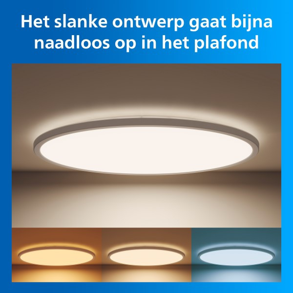 Philips Smart LED SuperSlim plafondlamp | Rond | Ø 55 cm | 2700-6500K | Wit | WiFi | 32W LPH05091 - 2