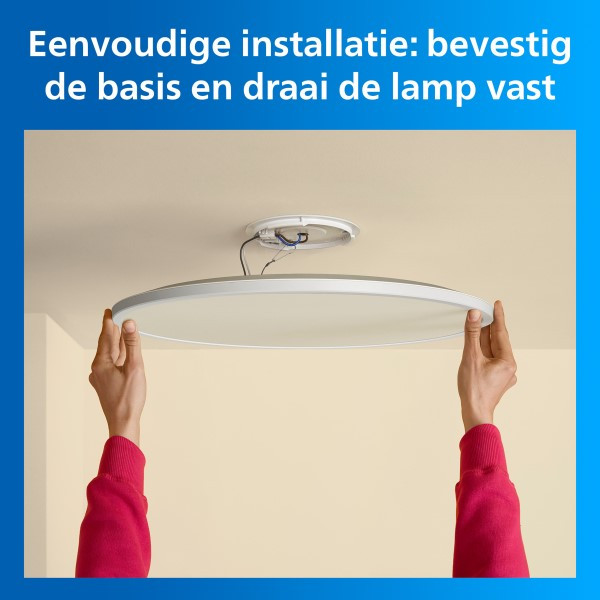 Philips Smart LED SuperSlim plafondlamp | Rond | Ø 55 cm | 2700-6500K | Wit | WiFi | 32W LPH05091 - 6