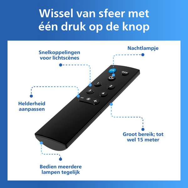Philips Smart LED lamp E27 starterkit | Peer A60 | Mat | RGB + 2200-6500KK | WiFi | 9W LPH05090 - 7