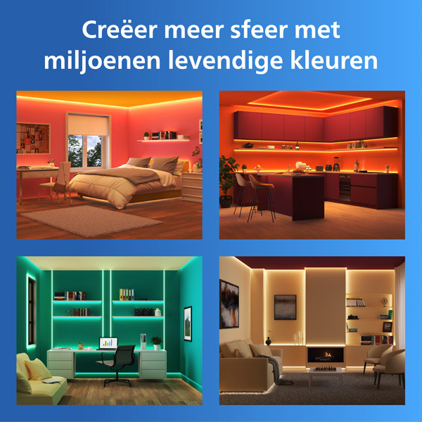 Philips Smart LED led strip | 15 meter | RGB + 2200-6500K | WiFi | 20W LPH05097 - 3