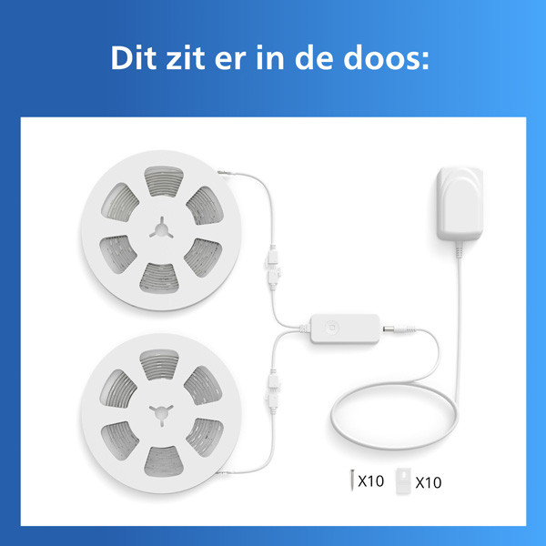 Philips Smart LED led strip | 20 meter | RGB + 2200-6500K | WiFi | 36W LPH05099 - 9