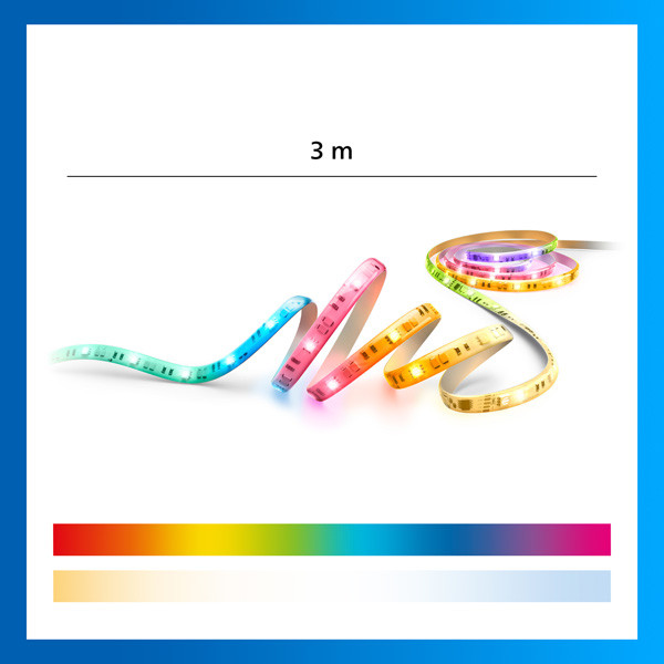 Philips Smart LED led strip | 3 meter | RGB + 2200-6500K | WiFi | 13W LPH05104 - 10