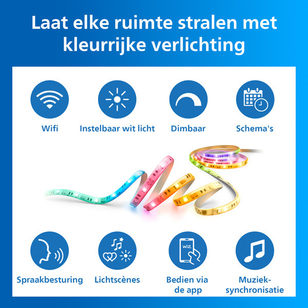Philips Smart LED led strip | 3 meter | RGB + 2200-6500K | WiFi | 13W LPH05104 - 2