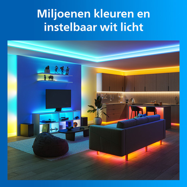 Philips Smart LED led strip | 3 meter | RGB + 2200-6500K | WiFi | 13W LPH05104 - 3